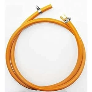Image de Tuyau de Gaz 1/4&quot; filetage à gauche (1 côté avec collier) 1,5 m 8 mm Pour propane butane camping