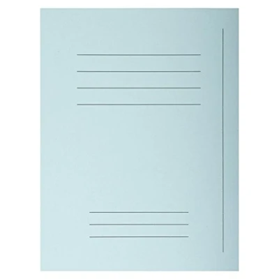 Image de Exacompta Réf. 435006E Paquet de 50 chemises rigides imprimées Forever® 220 g/m2 100% recyclées et certifiées Ange bleu dimensions 24 x 32 cm pour format A4 couleur clair