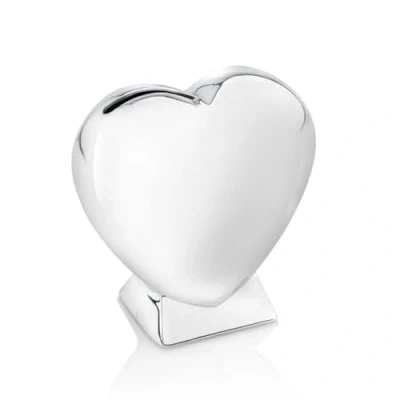 Image de Zilverstad 7280261 Tirelire en Forme de cœur avec Fond: 9 cm x 4 ternissement Argenté