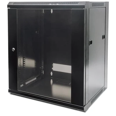 Image de Intellinet 711869 étagère 12U Rack monté sur Le Mur Noir