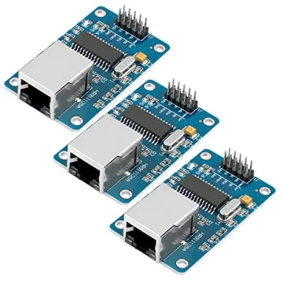 Image de AZDelivery 3X ENC28J60 Ethernet Shield Module réseau LAN Compatible avec Arduino y Compris Un eBook