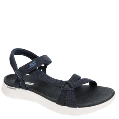 Image de Skechers Femme GO Walk Flex Sandale Sublime, Navy Textile, 56 EU