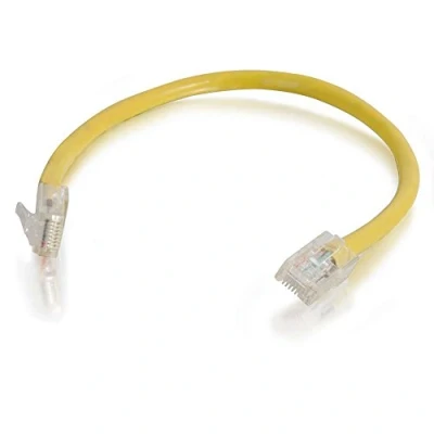 Image de C2G Câble de raccordement réseau Cat5e sans gaine non blindé (UTP) 0.5 M Jaune Neuf