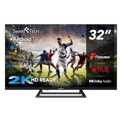Image de Smart Tech TV LED 32&quot; (80 cm) Android 32HA20V3UK, 3 HDMI, 2USB, HD: 1366 * 768, Youtube, Netflix, Prime