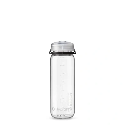 Image de Hydrapak RECON Bouteille d&#039;eau en plastique recyclé à 50% Respectueux de l&#039;environnement et sans BPA, bouchon torsion débit lisse, facile transporter (500 ml, transparent/noir blanc)