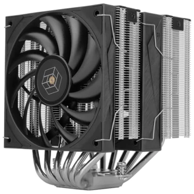 Image de Thermalright Royal Knight 120 Refroidisseur de processeur 6 caloducs 2 ventilateurs PWM 12 cm pour Intel LGA115X/1200/2011/1700/1851 ; AM4/AM5