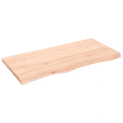 Image de vidaXL Dessus de Table 100x50x(2 4) cm Bois chêne Massif Non traité, Remplacement, Basse, Planche Bricolage