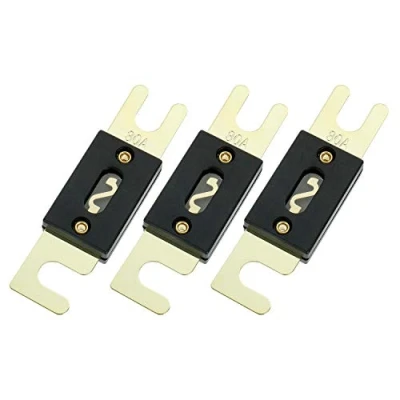 Image de BOJACK 80 A 32 VDC ANL Fusible à Plats pour système audio et vidéo de voiture (Paquet 3 pièces)