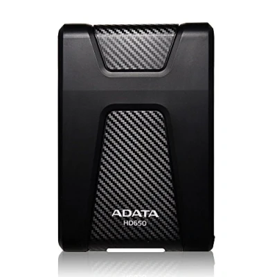 Image de Disque Dur Externe ADATA DashDrive Durable HD650 1000 Go Noir USB 3.0 2.5&quot; Alimenté par port