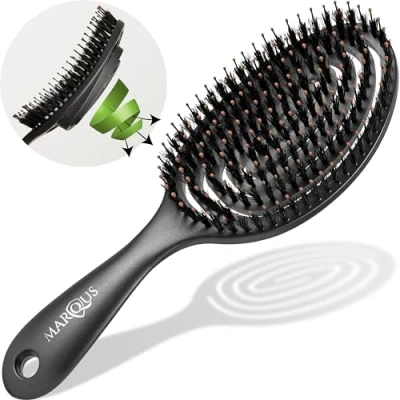 Image de MarQus brosse poils sanglier cheveux démêlante pour tous les types de avec encore plus a