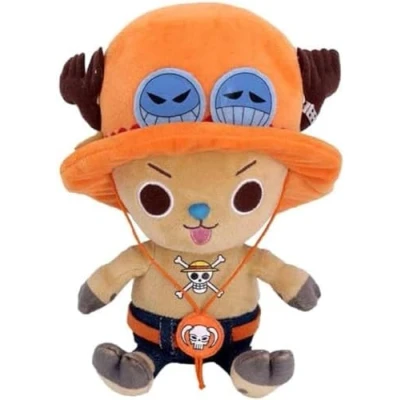 Image de SAKAMI One Piece Chopper X Ace Porte clés/Figurine/Peluche/Jouet/Pendentif/Porte clés 11 cm Original et sous Licence