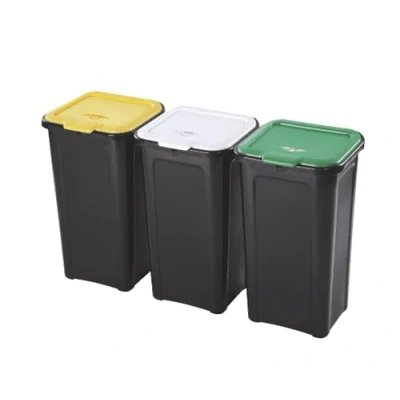 Image de Poubelle de tri sélectif Tris Tontarelli 44 l x 3 pièces