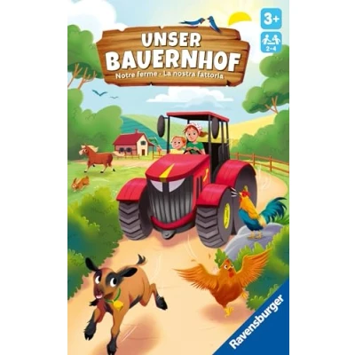 Image de Ravensburger 22408 Notre Ferme, société pour Enfants à partir de 3 Ans, Jeu dés et Collection 2 4 Joueurs, Jaune