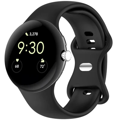 Image de imoshion Bracelet en silicone pour Google Pixel Watch / 2 3 (41 mm) Taille L Noir Neuf