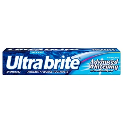 Image de Colgate Ultra Brite avancée Whitening Toothpaste Fluoride, Menthe, 6 Count