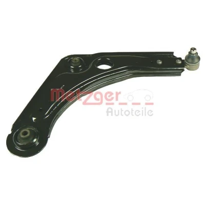 Image de METZGER 58036702 Bras de suspension avec rotule suspension, support en caoutchouc Essieu avant droit, inférieur barre oscillant transversal