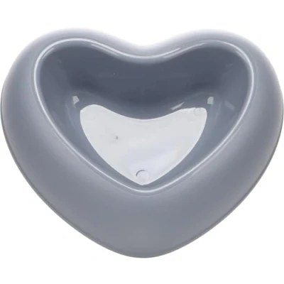Image de Flamingo Gamelle pour la Nourriture et l&#039;eau Pandor Bleu Chiens 400ml Durable, Pratique Élégante en Forme de Cœur
