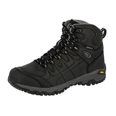Image de Brütting Mixte Blackburn High Chaussures de Randonnée Hautes, Noir (Schwarz/Grau Schwarz/Grau), 36 EU