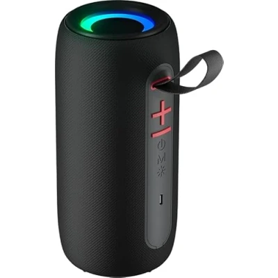 Image de Enceinte Bluetooth Lumineuse 10W Étanche BigBen Noir