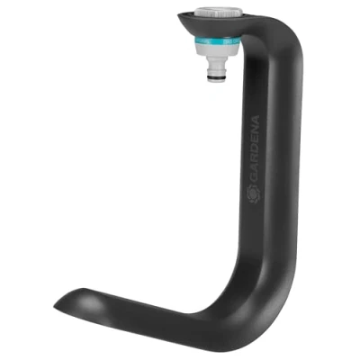 Image de Gardena Liano Rangement de tuyau TapFix: Permet ranger un jusqu’à 20 m, montage sans vis, résistant aux UV et au gel, compatible avec filetage G 1, 3/4 ½ pouces (18590 20)