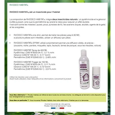 Image de Greenvet RHODEO Habitat Spray Flacon de 400ml