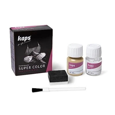 Image de KAPS Super Color Teinture pour Cuir Naturel Matières Synthétiques et Textiles 25 ml Plusieurs couleurs, 130 Beige
