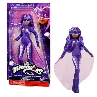 Image de Bandai Miraculous Ladybug Poupée articulée Ubiquity Costume Effet Vinyle Licence Officielle Mannequin 26 cm Jouet Enfant 4 Ans et + P50158
