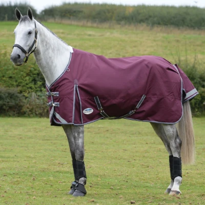 Image de Weatherbeeta Couverture d&#039;Hiver Comfitec Plus Dynamic II Standard Neck Medium Maroon/Gris/Blanc 115/160
