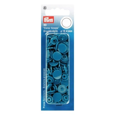 Image de Boutons pression Color Snaps 19 pétrole Prym bleu