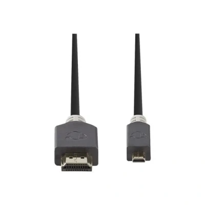Image de Nedis CVBW34700AT20 câble HDMI 2 m Type A (Standard) D (Micro) Anthracite Neuf