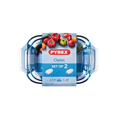 Image de Pyrex Lot de 2 plats à rôtir Multicolore 35/30 C