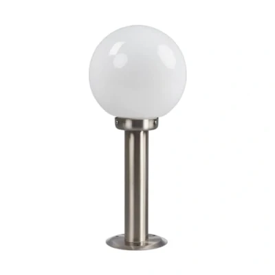 Image de Lindby luminaire extérieur Vedran (Moderne) en Gris Verre (1 lampe,à E27), borne eclairage exterieur, lumineuse pour socle
