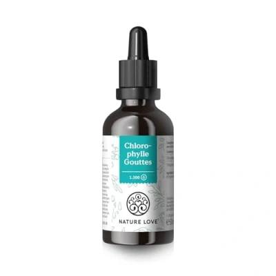 Image de chlorophylle liquide de luzerne (50ml) hautement dosée avec 200mg chlorophylline par prise alternative aux comprimés végane, contrôlé en laboratoire et produit Allemagne