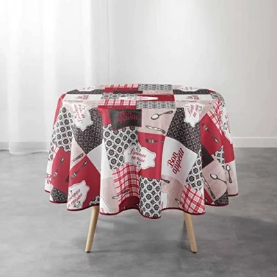 Image de douceur d&#039;intérieur, Nappe Ronde (Diamètre 180 cm) Brunch, Polyester Imprimé
