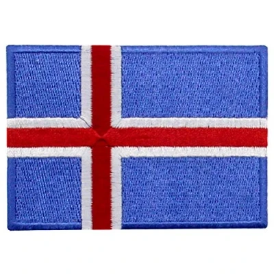 Image de EmbTao Drapeau islandais Brodé à Repasser ou Coudre Patch