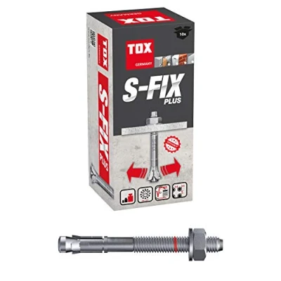 Image de TOX chevilles d&#039;ancrage S Fix Plus M16 x 170/48+67 mm Homologué pour la construction 10 galvanisées charges lourdes 04210147