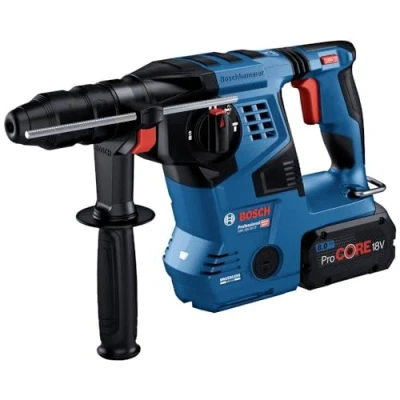 Image de Bosch Professional Marteau Rotatif sans Fil GBH 18 V 28 CF (avec SDS Plus, énergie d&#039;impact 3,3 J, mandrin à Changement Rapide, Vibrations, contrôle du Retour, 3 Modes de Travail, en