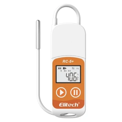 Image de Elitech RC 5+ TE Mini USB Enregistreur de Données Température, Haute Précision Capteur 32000 Points Capacité d&#039;enregistrement Export PDF CSV