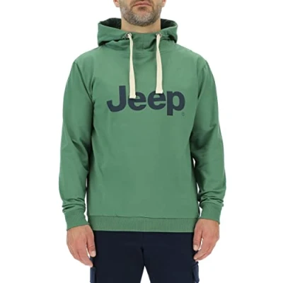 Image de JEEP O102716 E949 J Sweat Shirt À Capuche Homme Grands Imprimés J23S Vineyard Green/Night L