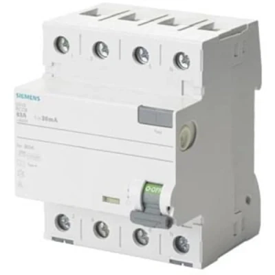 Image de Siemens Sentron Interrupteur différentiel type f 40 A 3 + neutre 30 mA 400 V 4 modules