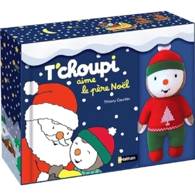 Image de Mon coffret T&#039;choupi aime le Père Noël avec une peluche Un beau cadeau de dès 2 ans