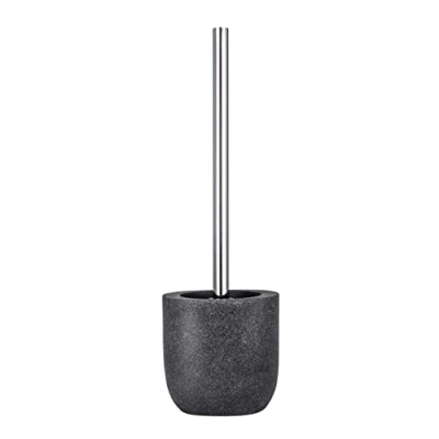 Image de WENKO Brosse WC Puro Anthracite Porte Gris