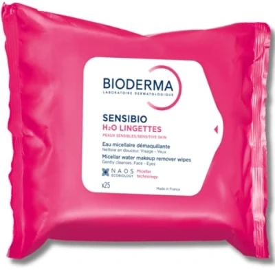 Image de Bioderma Sensibio H2O Micelle Solution Make up Removing Wipes (25)