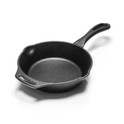 Image de Petromax Poêle à feu avec manche en fonte pour tous les types de barbecue et cuisinière, flamme gaz, four ou cuisson plein air Sauter, braiser rôtir effet antiadhésif 20 cm