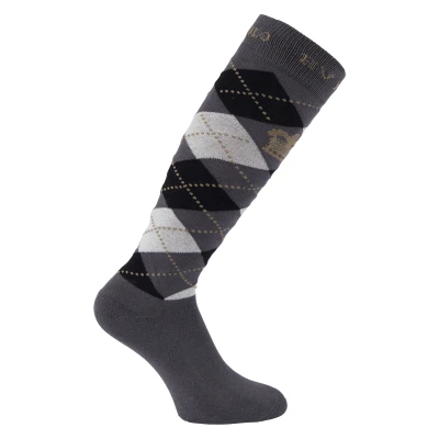 Image de HV Polo Chaussettes Argyle Charcoal Noir Taupe 39 42