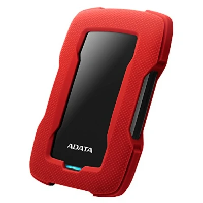 Image de ADATA HD330 Disque Dur Externe 2000 Go, USB 3.2 Gen1, Rouge, pour PC/Mac/PS4/XBOX/PS5, Résistant aux Chocs