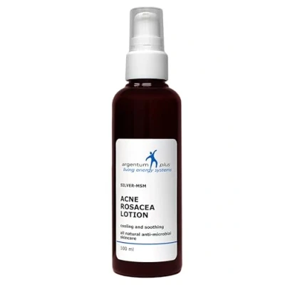 Image de argentum plus Argent MSM Lotion Acné rosacée 100 ml Traitement naturel pour les peaux sujettes à l&#039;acné et la papulopustuleuse