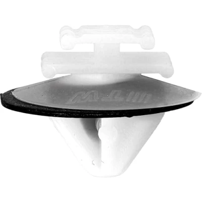 Image de Agrafe de Moulure Ceinture Caisse pour Véhicules Peugeot/PSA, 8.5mm Poinçon, Lot 8, Blanc/Noir