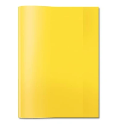 Image de HERMA 7491 Protège cahiers A4 en film polypropylène résistant et facile à nettoyer Jaune transparent