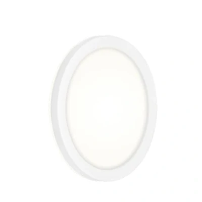 Image de BRILONER Leuchten Lumière extérieure LED, applique murale d&#039;extérieure avec effet de rétro éclairage, 8 Watt, 1.200 Lumen, 4.000 Kelvin, blanc, rond, Ø 21cm